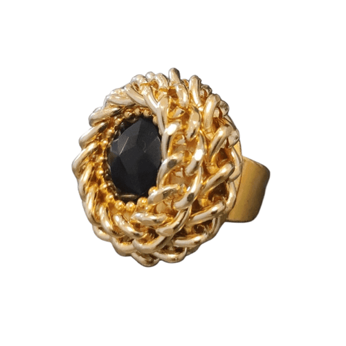 Anello Rockabilly Black Gold - Glow