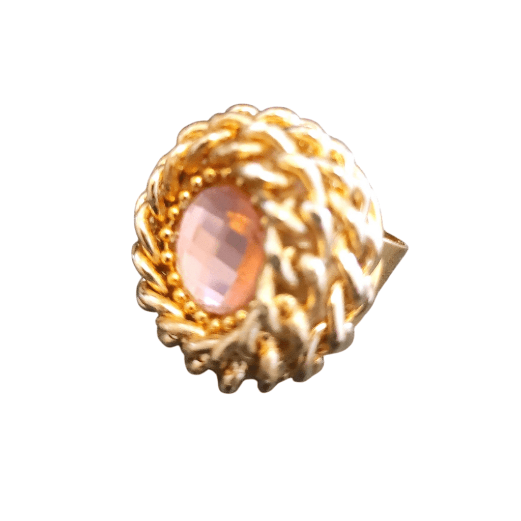 Anello Vortice Gold Shiny Pink - Glow