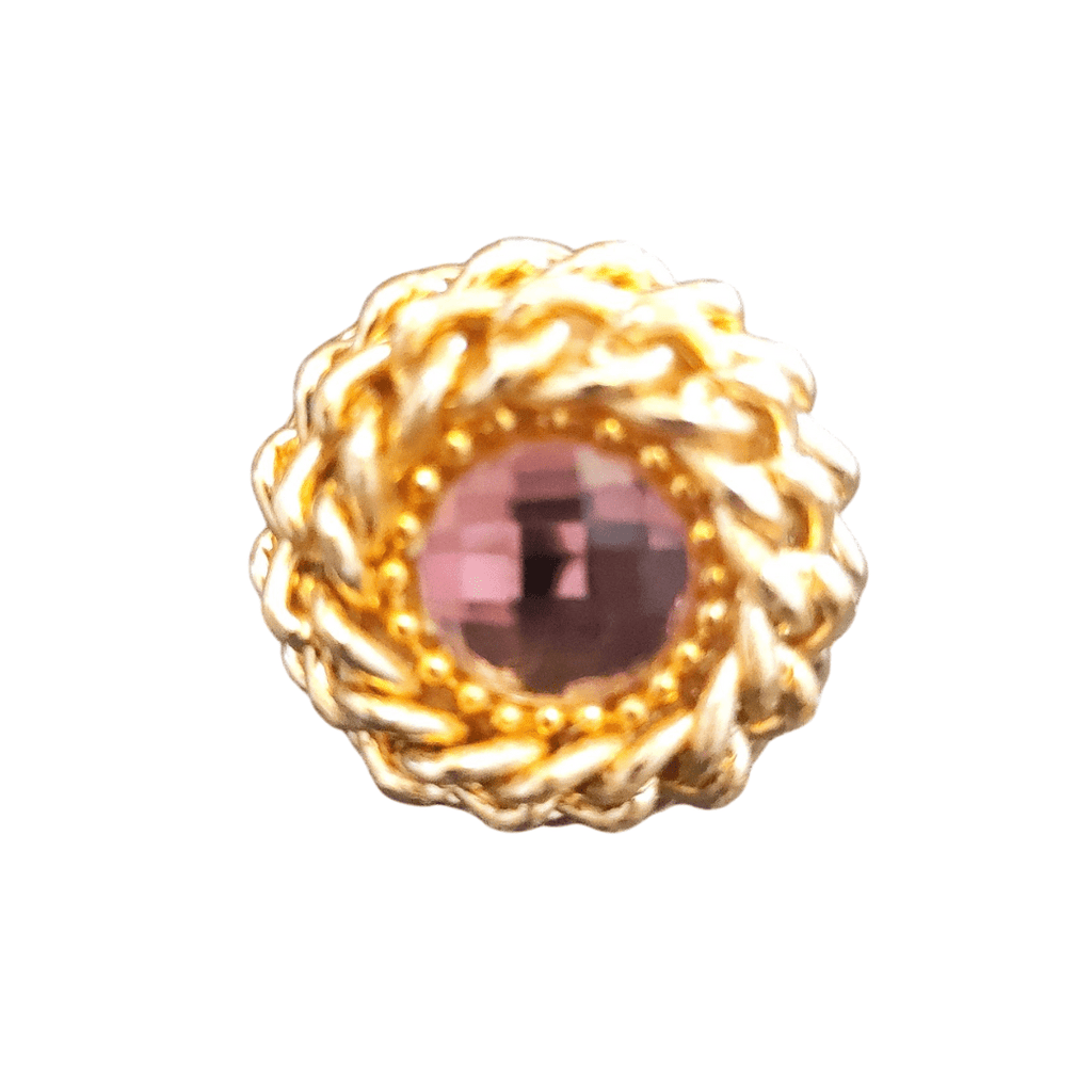 Anello Vortice Gold Shiny Pink - Glow