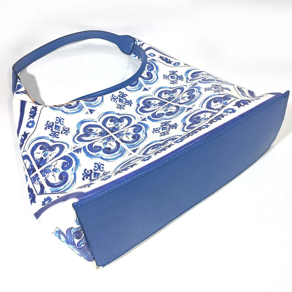 borsa tote MEDITERRANEO blue - Glow