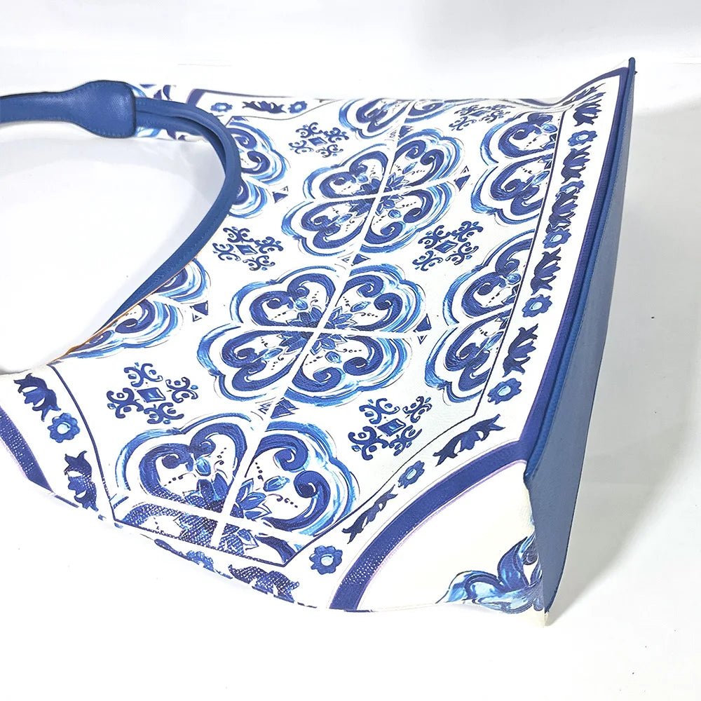 borsa tote MEDITERRANEO blue - Glow