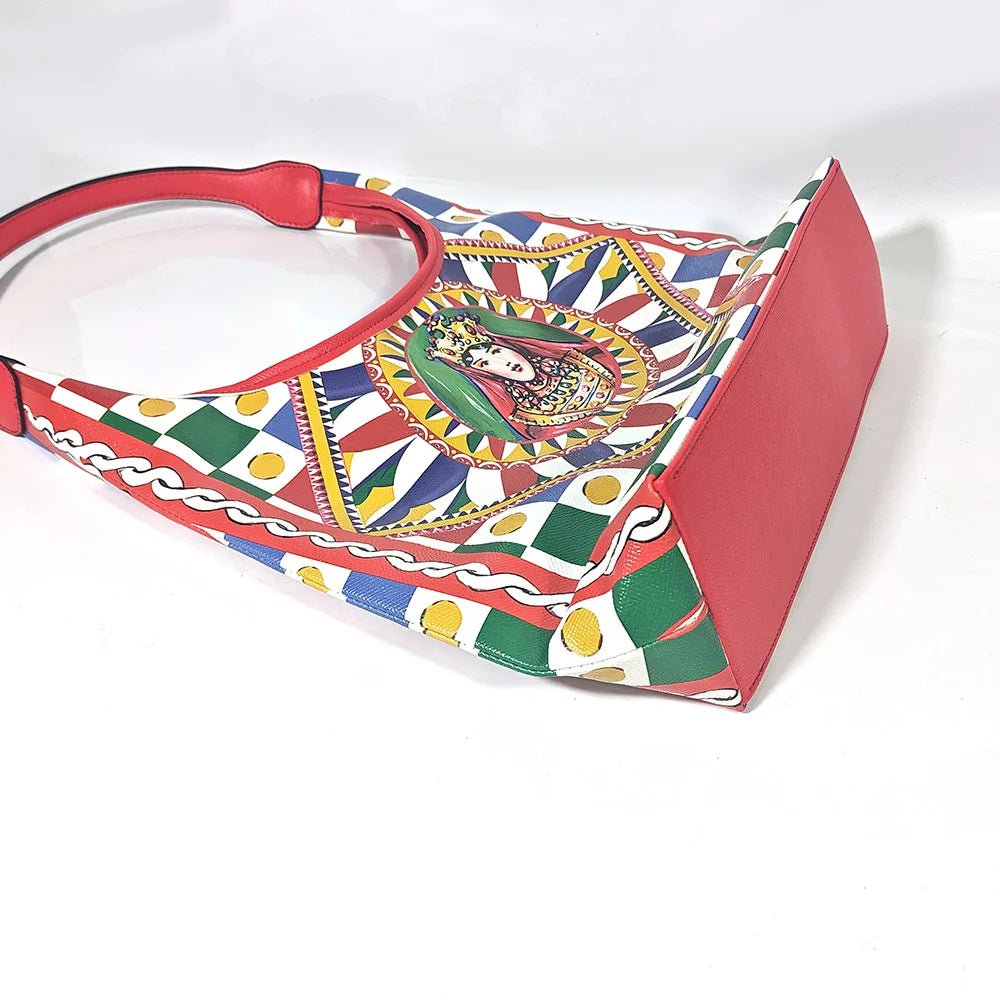 borsa tote MEDITERRANEO red - Glow