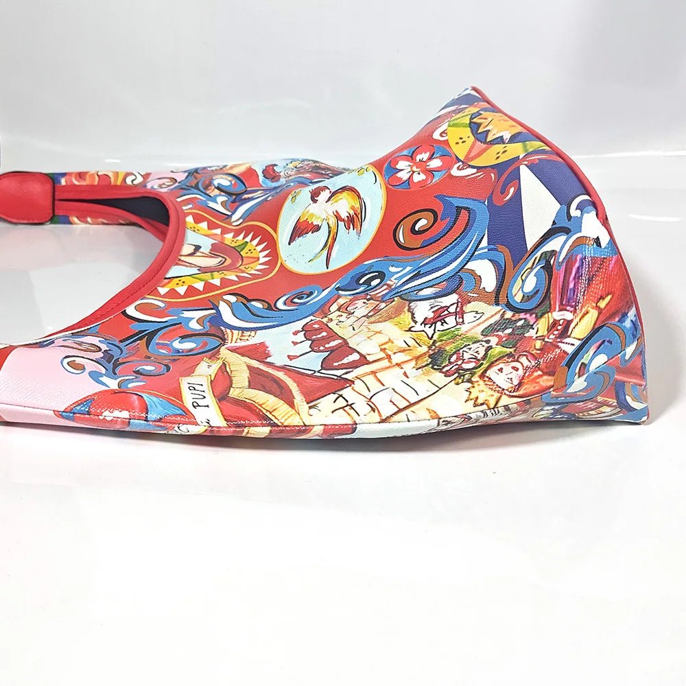 borsa tote MEDITERRANEO red and blue - Glow