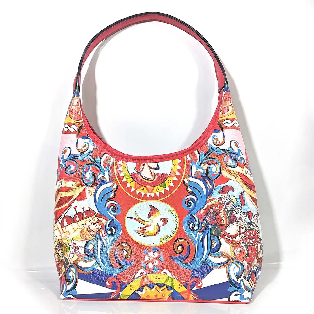 borsa tote MEDITERRANEO red and blue - Glow