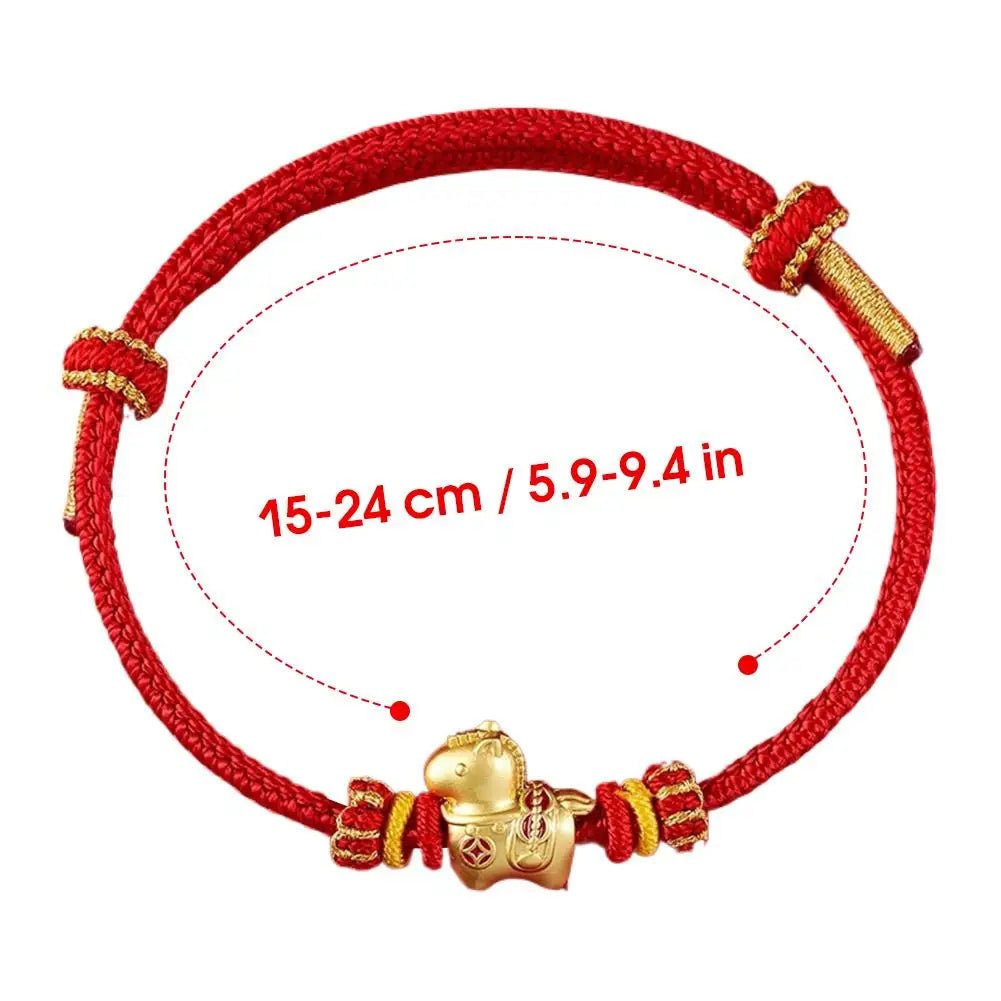 bracciale handmade con cavallo portafortuna - Glow