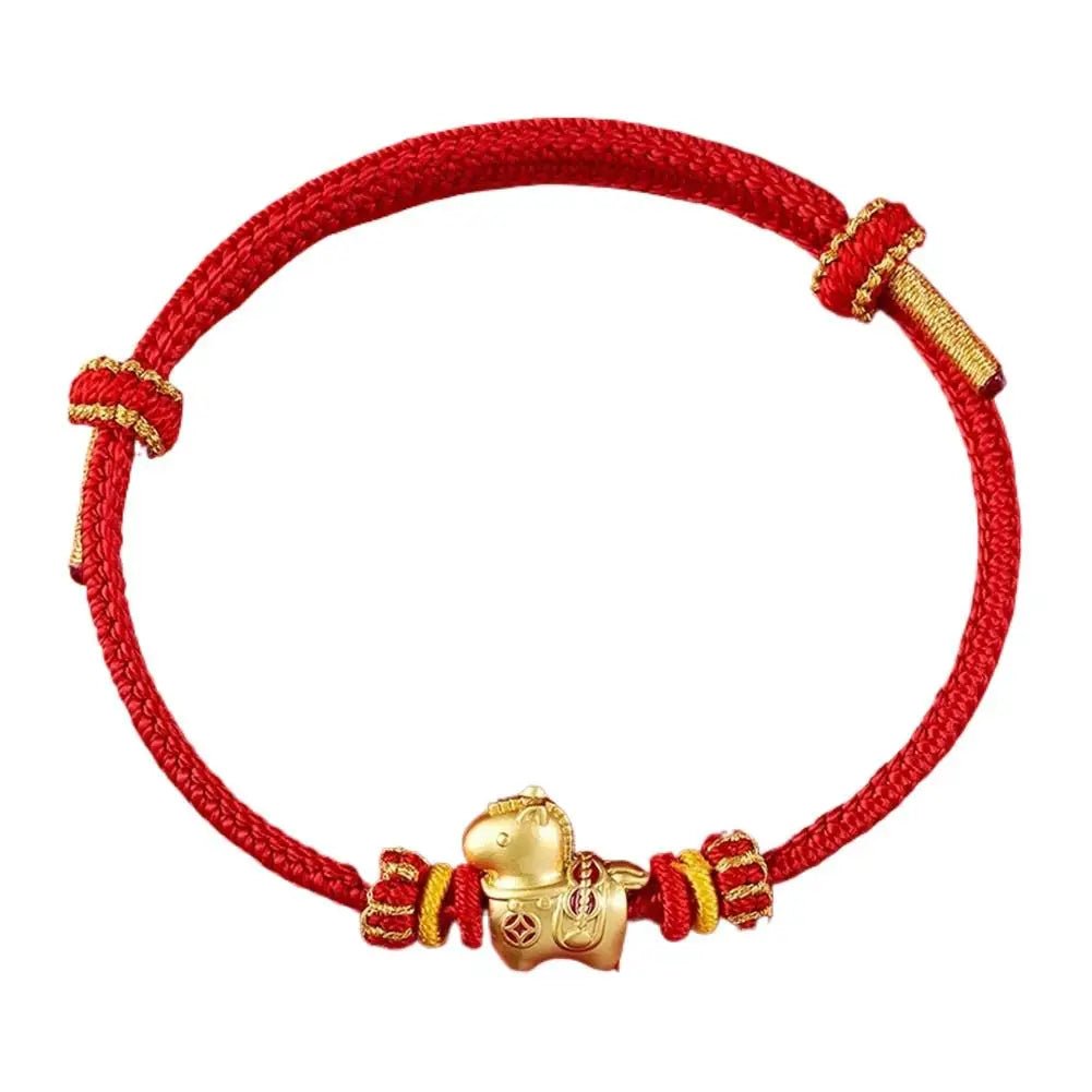 bracciale handmade con cavallo portafortuna - Glow