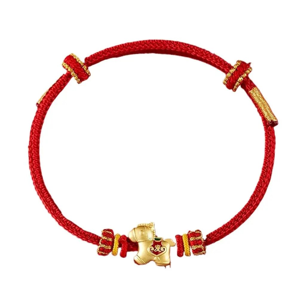 bracciale handmade con cavallo portafortuna - Glow