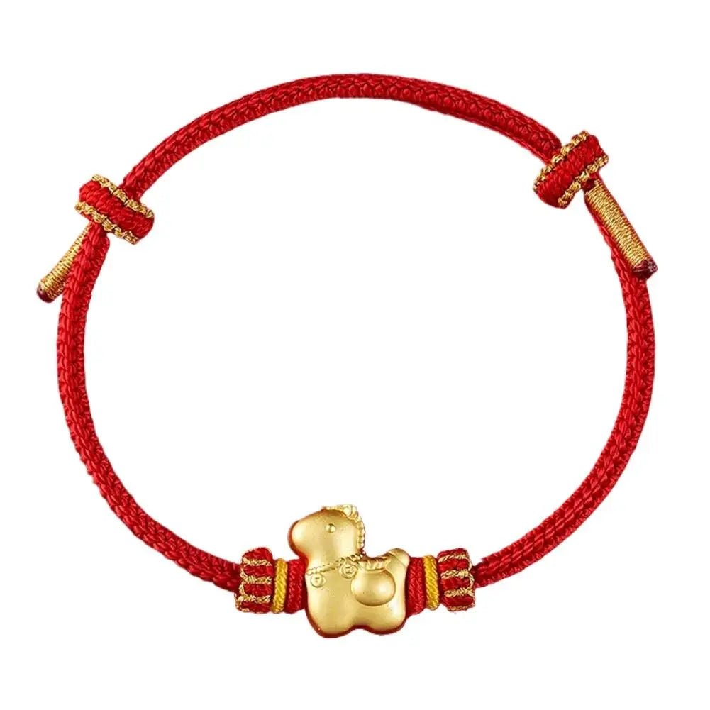 bracciale handmade con cavallo portafortuna - Glow