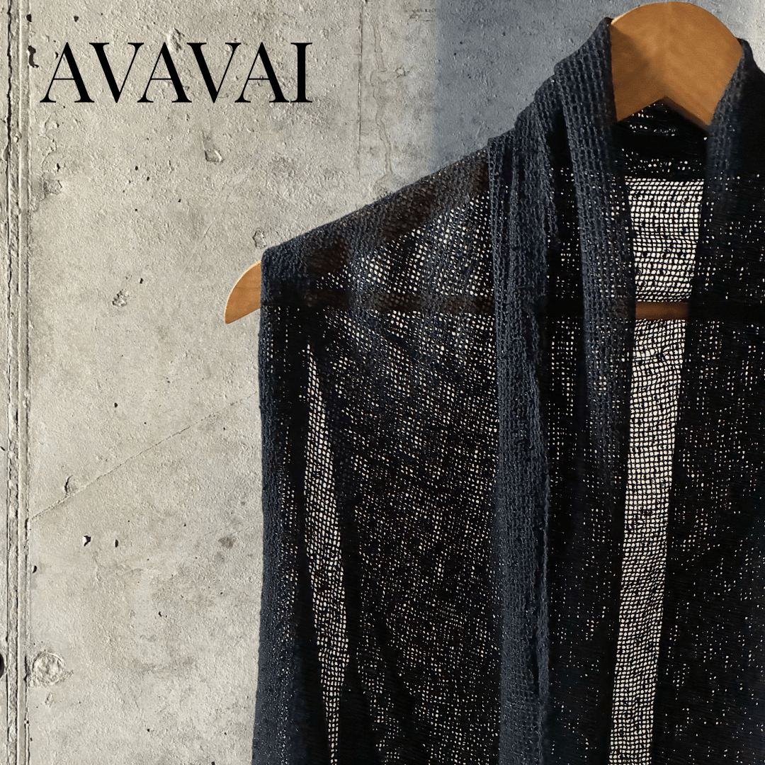 Caftano con fascia in cotone grezzo naturale 🌱 Nero - Glow