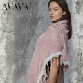 Caftano con fascia in cotone grezzo naturale 🌱 Rosa Antico - Glow