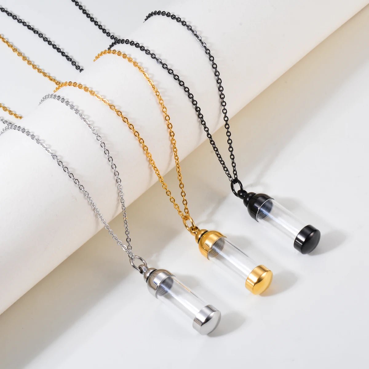 Collana con ciondolo di vetro apribile - Glow