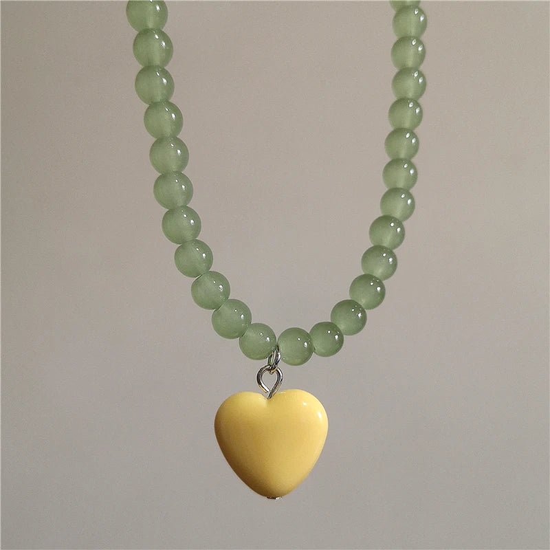 Collana girocollo con ciondolo a cuore - Glow