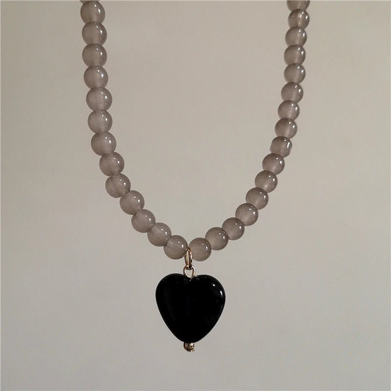 Collana girocollo con ciondolo a cuore - Glow