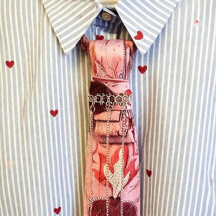 Cravatta Gioiello Donna Hearts - Glow
