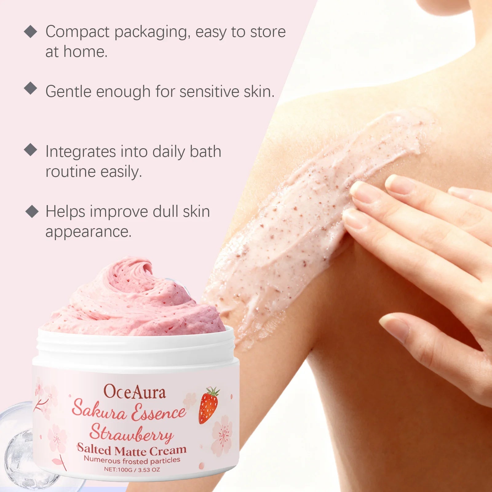 Crema Esfoliante Corpo Sakura e Fragola | Glow - Glow