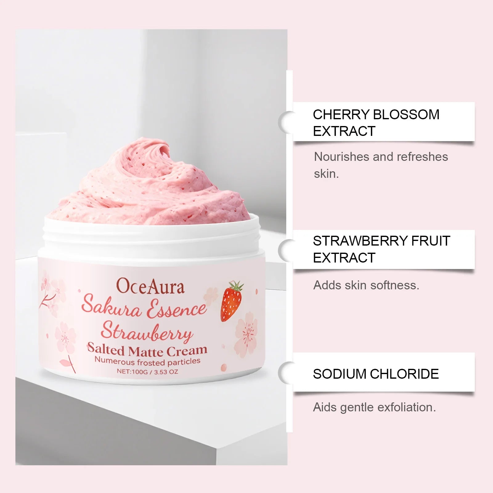 Crema Esfoliante Corpo Sakura e Fragola | Glow - Glow