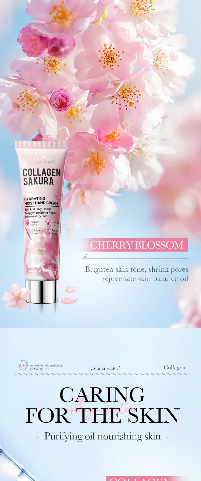Crema Mani al Collagene e Sakura SADOER | Glow - Glow
