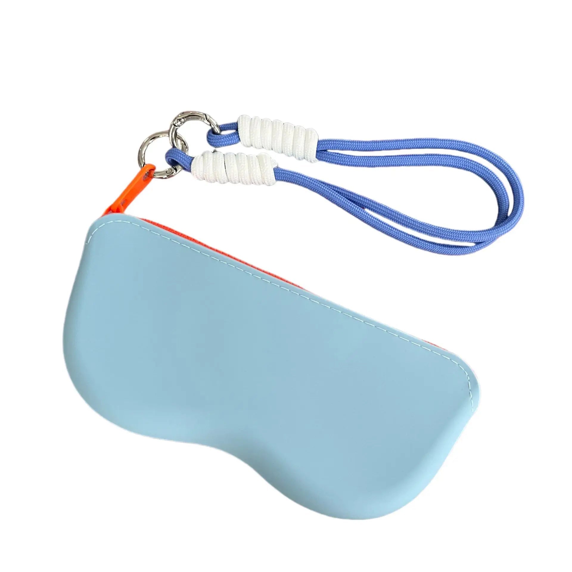 Custodia per occhiali con cerniera in silicone, custodia protettiva per occhiali da sole, borsa per appendere, portafoglio, scatola di vetro impermeabile per donne e ragazze - Glow