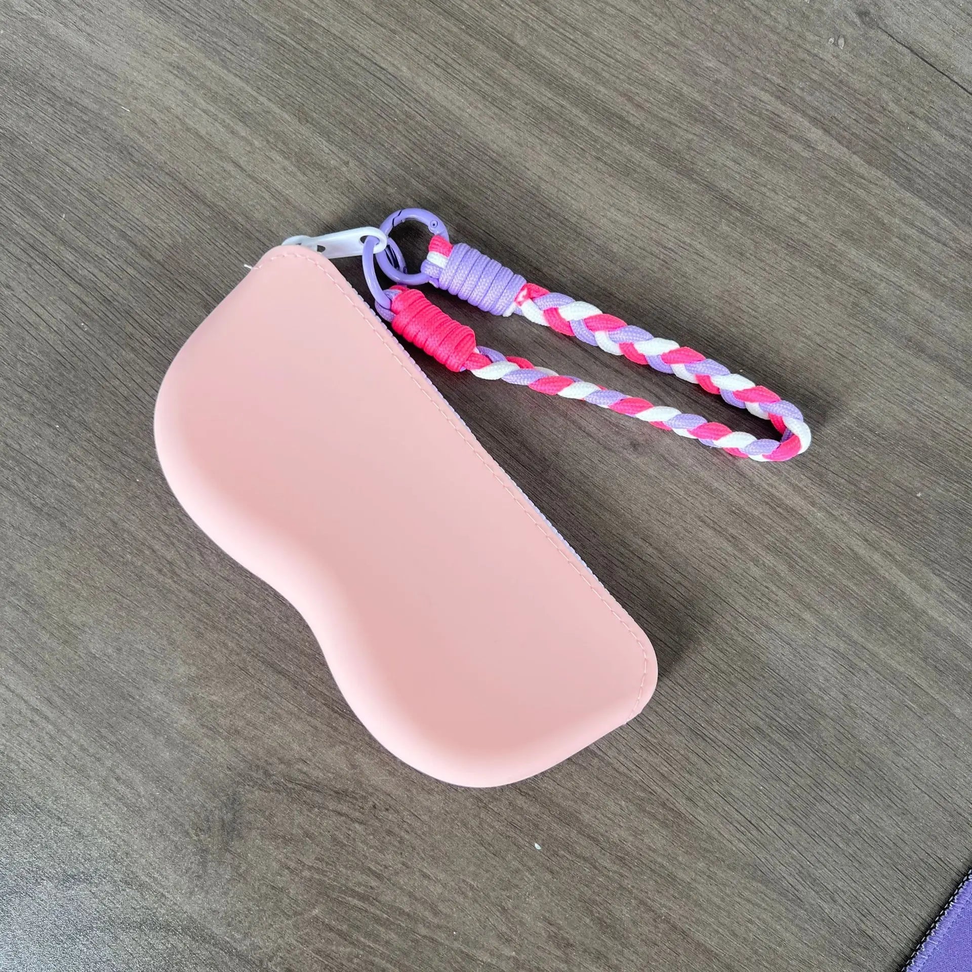 Custodia per occhiali con cerniera in silicone, custodia protettiva per occhiali da sole, borsa per appendere, portafoglio, scatola di vetro impermeabile per donne e ragazze - Glow