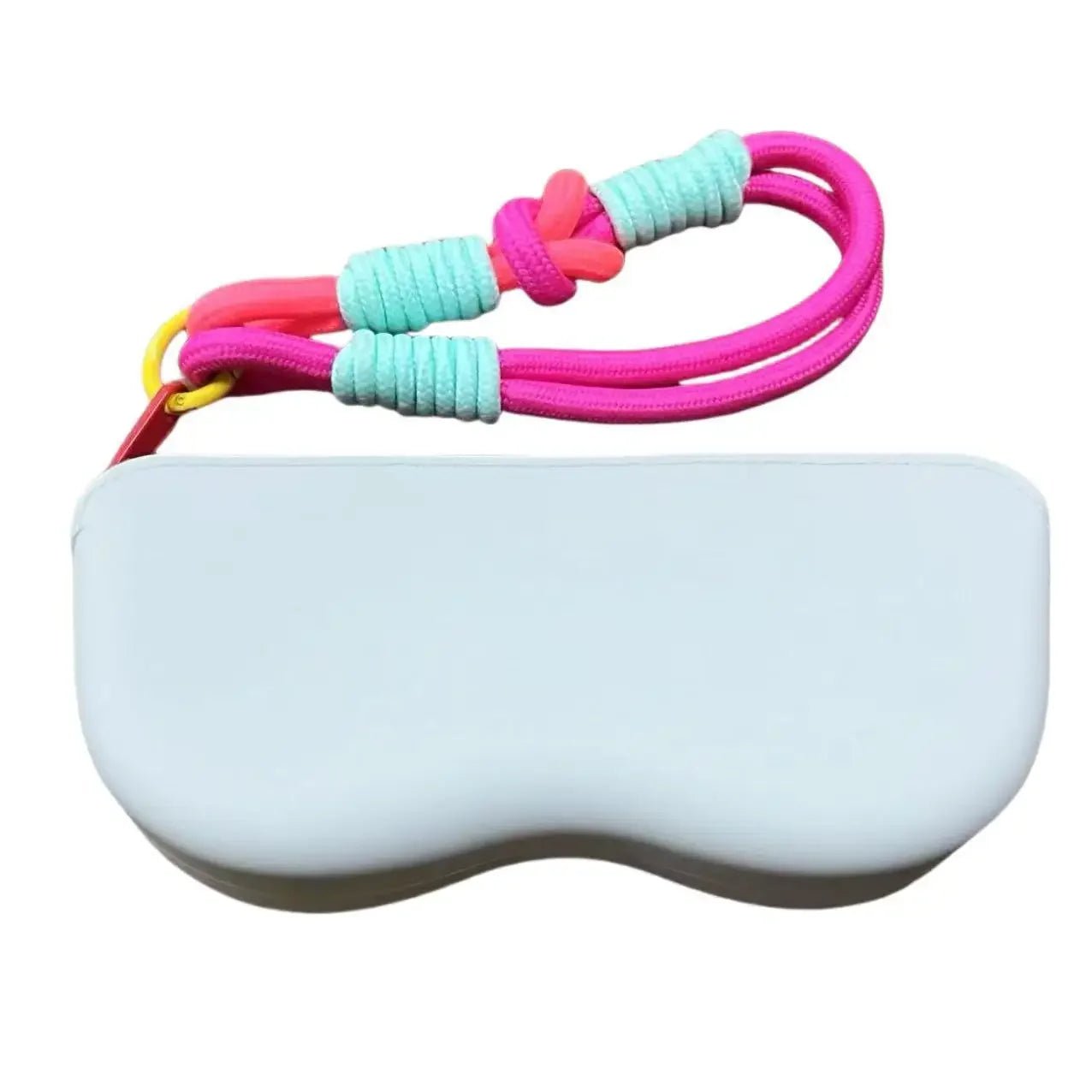 Custodia per occhiali con cerniera in silicone, custodia protettiva per occhiali da sole, borsa per appendere, portafoglio, scatola di vetro impermeabile per donne e ragazze - Glow