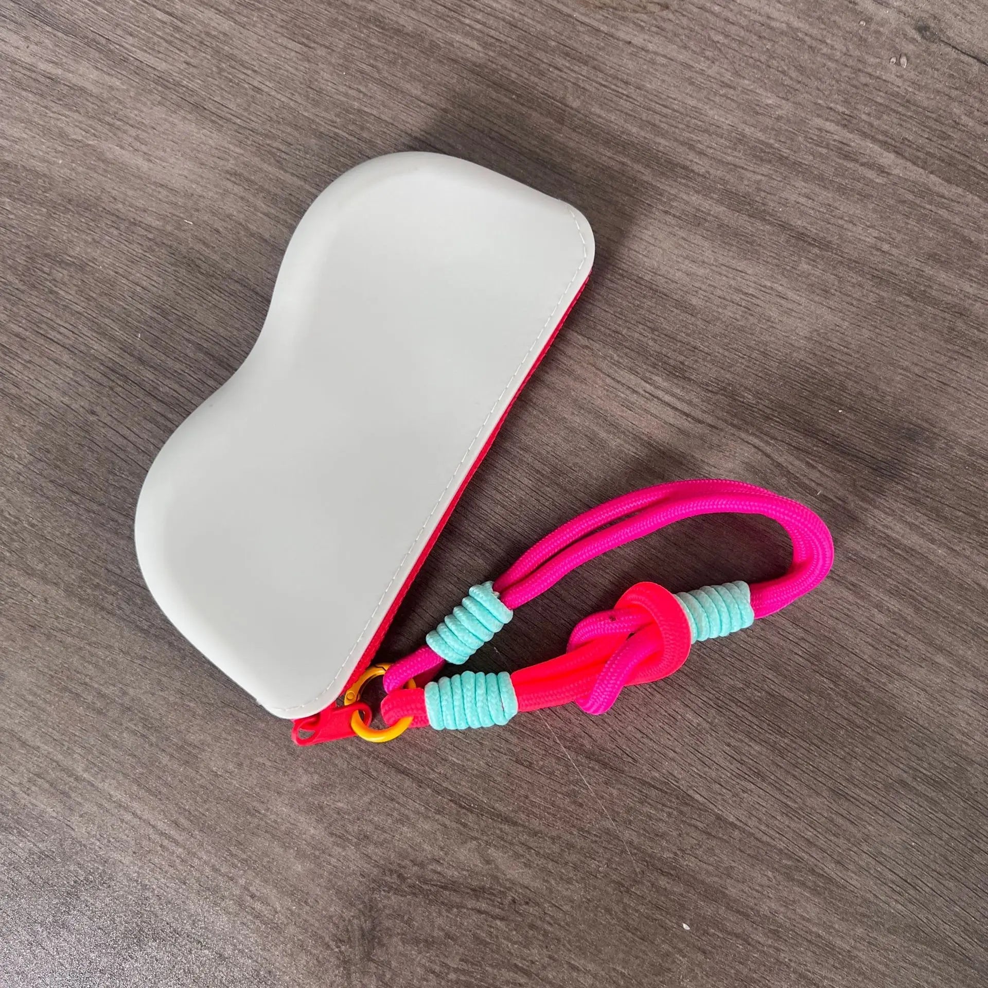 Custodia per occhiali con cerniera in silicone, custodia protettiva per occhiali da sole, borsa per appendere, portafoglio, scatola di vetro impermeabile per donne e ragazze - Glow