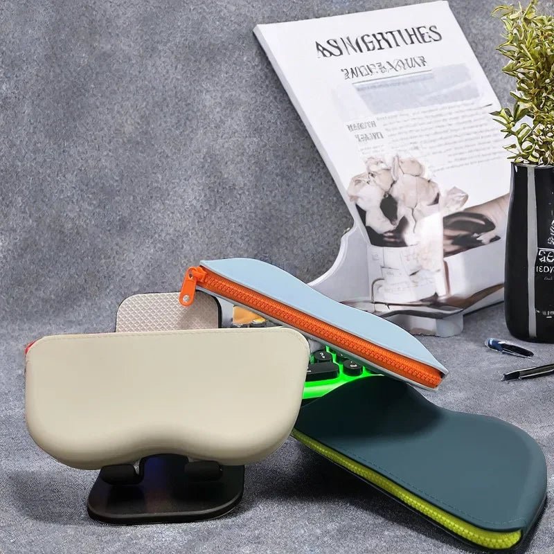 Custodia per occhiali con cerniera in silicone, custodia protettiva per occhiali da sole, borsa per appendere, portafoglio, scatola di vetro impermeabile per donne e ragazze - Glow