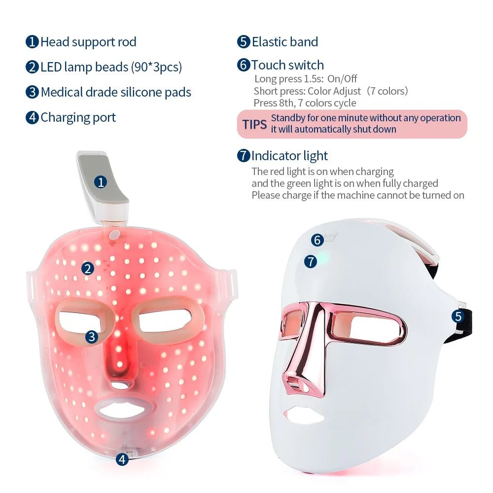 maschera LED viso - Glow