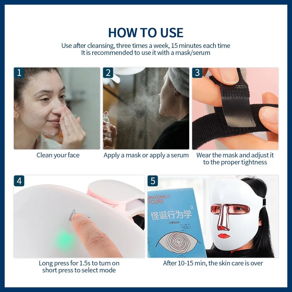 maschera LED viso - Glow
