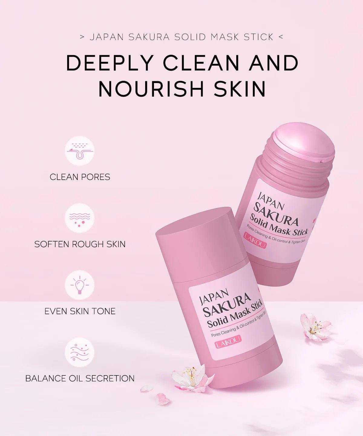 Maschera Viso Detergente Sakura Stick 40g | Glow - Glow