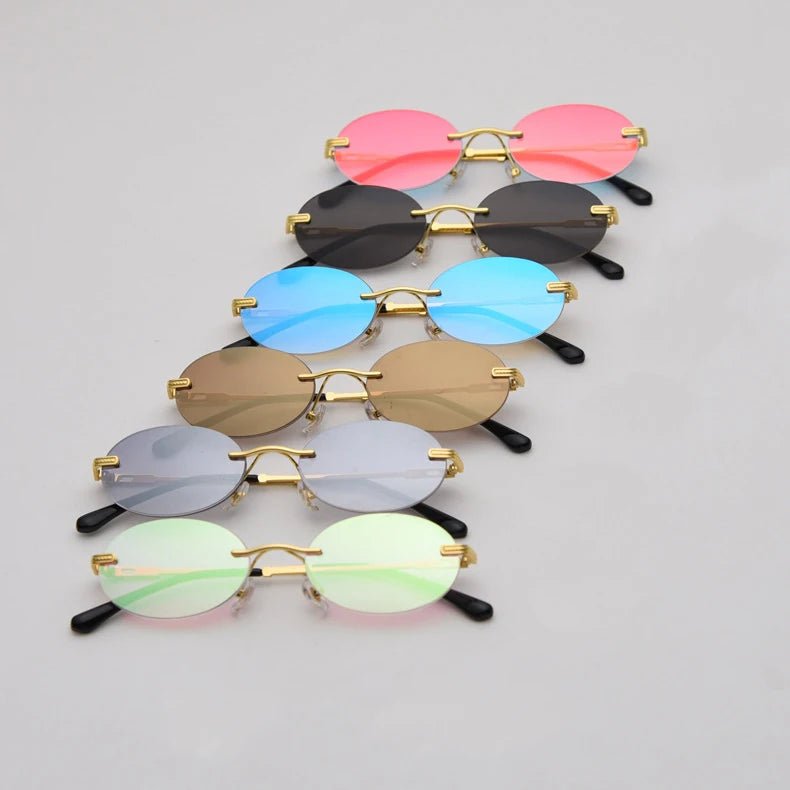 Occhiali da Sole Ovali Retrò a Specchio UV400 | Glow - Glow