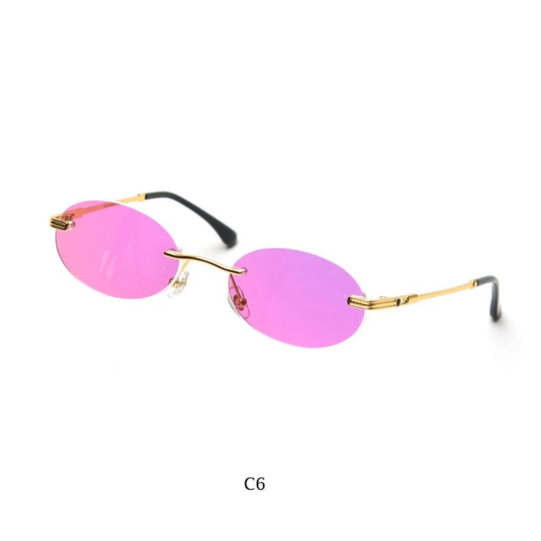 Occhiali da Sole Ovali Retrò a Specchio UV400 | Glow - Glow