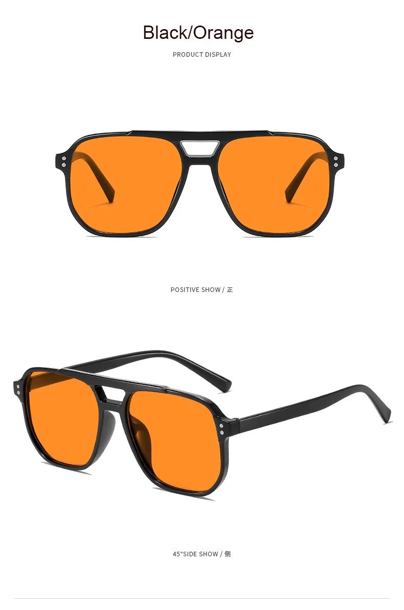 Occhiali da Sole Poligonali Retrò Unisex UV400 | Glow - Glow