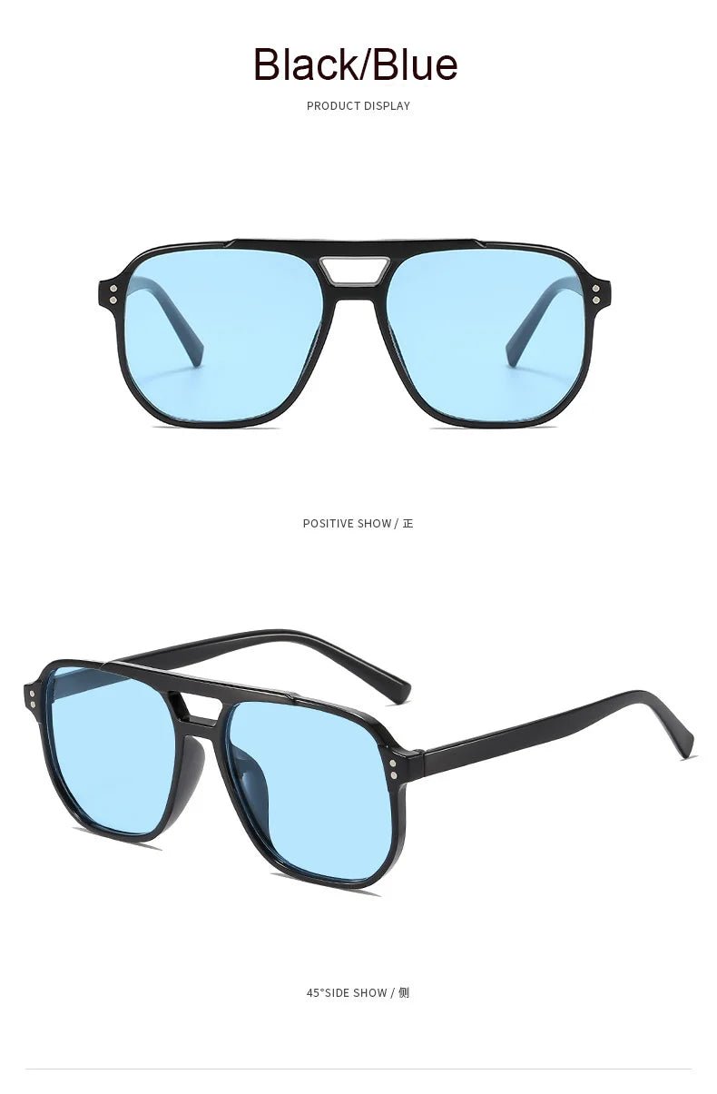 Occhiali da Sole Poligonali Retrò Unisex UV400 | Glow - Glow