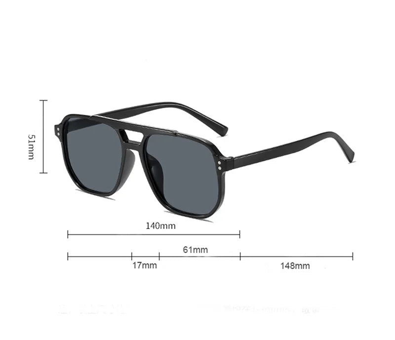 Occhiali da Sole Poligonali Retrò Unisex UV400 | Glow - Glow