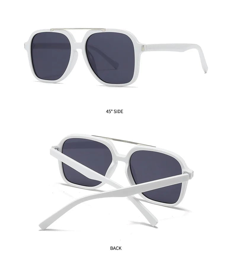 Occhiali da Sole Quadrati Minimalisti in Acetato UV400 | Glow - Glow