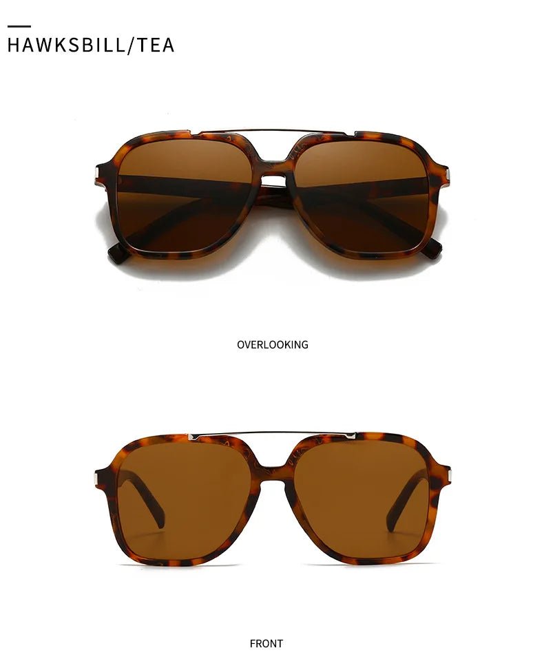 Occhiali da Sole Quadrati Minimalisti in Acetato UV400 | Glow - Glow