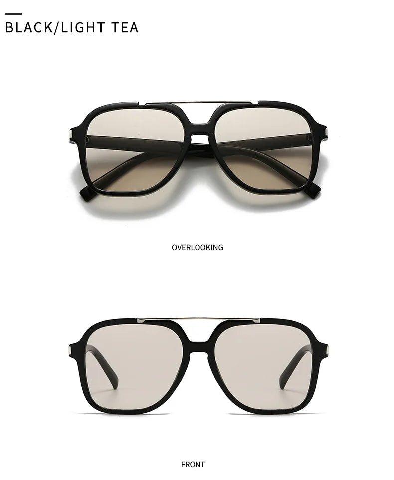 Occhiali da Sole Quadrati Minimalisti in Acetato UV400 | Glow - Glow