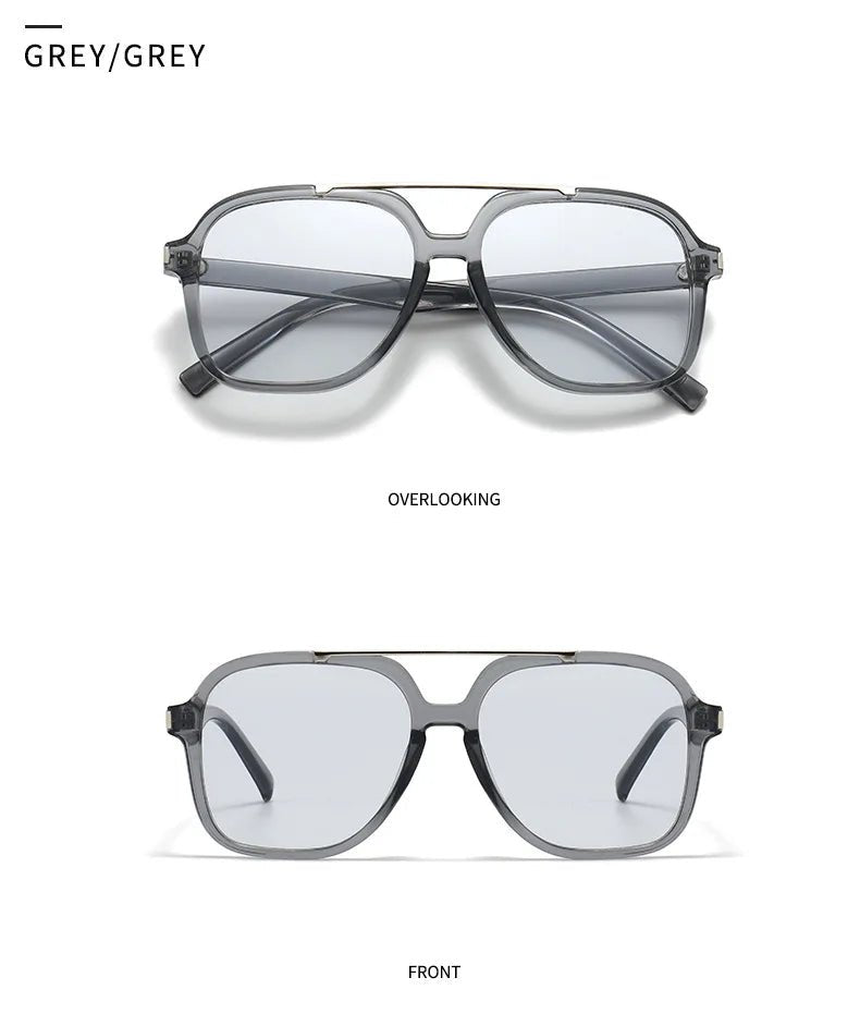 Occhiali da Sole Quadrati Minimalisti in Acetato UV400 | Glow - Glow