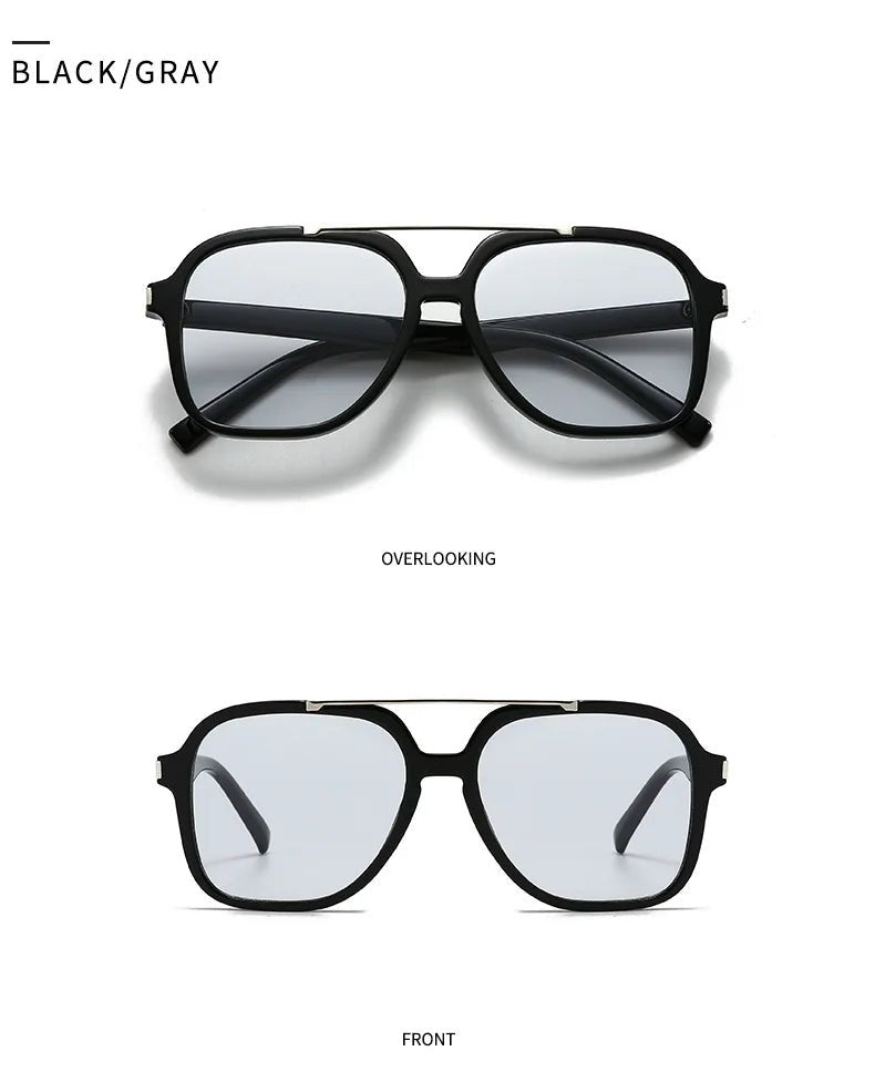 Occhiali da Sole Quadrati Minimalisti in Acetato UV400 | Glow - Glow