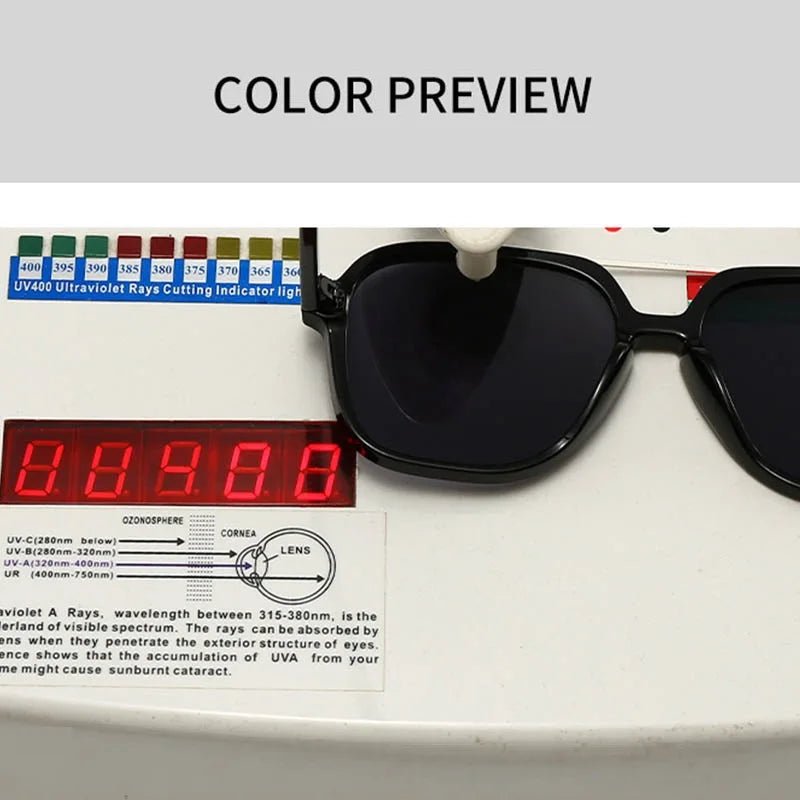 Occhiali da Sole Quadrati Minimalisti in Acetato UV400 | Glow - Glow