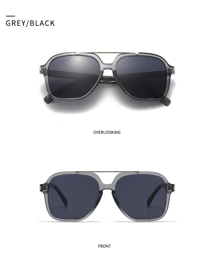 Occhiali da Sole Quadrati Minimalisti in Acetato UV400 | Glow - Glow