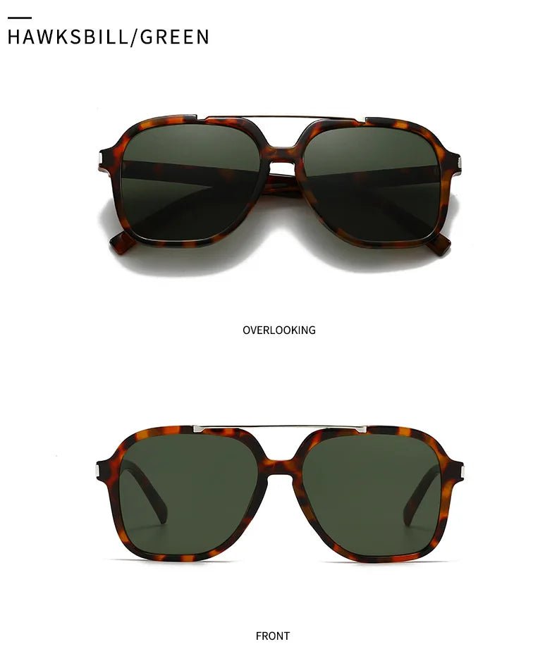 Occhiali da Sole Quadrati Minimalisti in Acetato UV400 | Glow - Glow