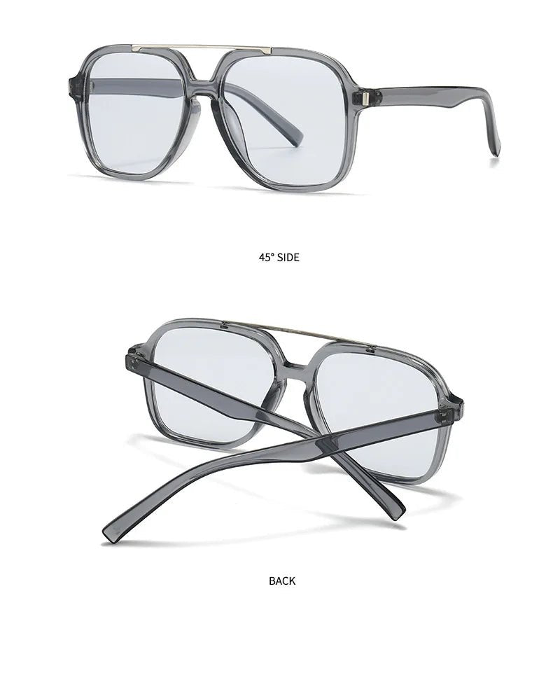 Occhiali da Sole Quadrati Minimalisti in Acetato UV400 | Glow - Glow