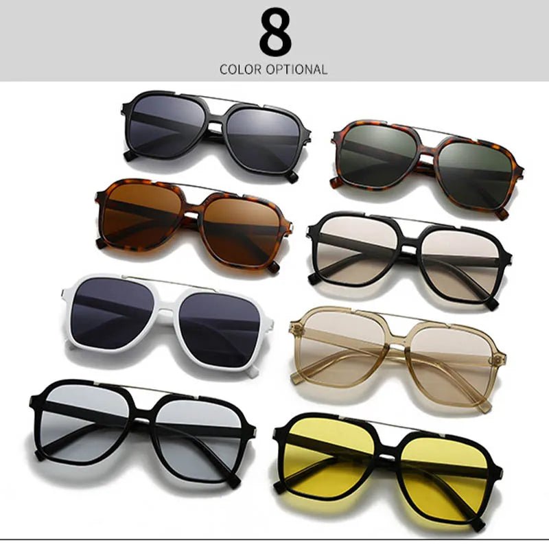 Occhiali da Sole Quadrati Minimalisti in Acetato UV400 | Glow - Glow