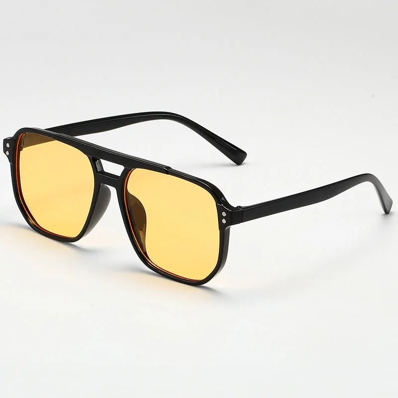 Occhiali da Sole Quadrati Retrò in Acetato UV400 | Glow - Glow