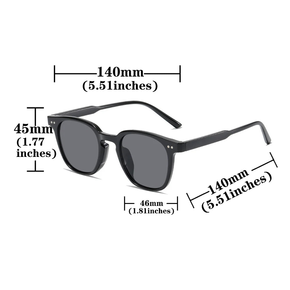 Occhiali da Sole Quadrati Vintage a Specchio Unisex | UV400 | Glow - Glow