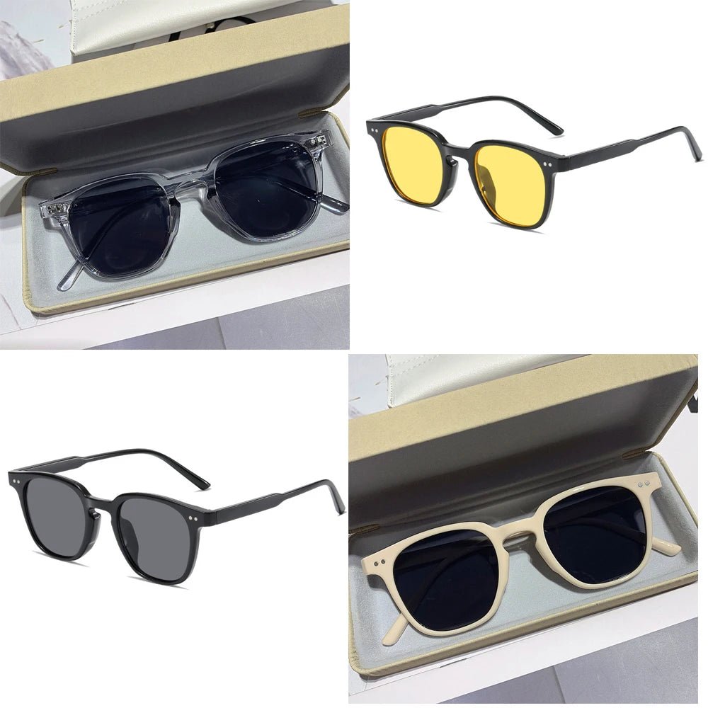 Occhiali da Sole Quadrati Vintage a Specchio Unisex | UV400 | Glow - Glow