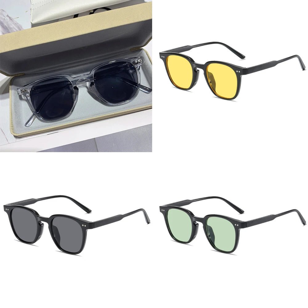 Occhiali da Sole Quadrati Vintage a Specchio Unisex | UV400 | Glow - Glow