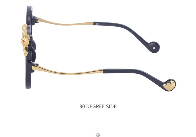 Occhiali da Sole Rotondi Steampunk in Metallo UV400 | Glow - Glow
