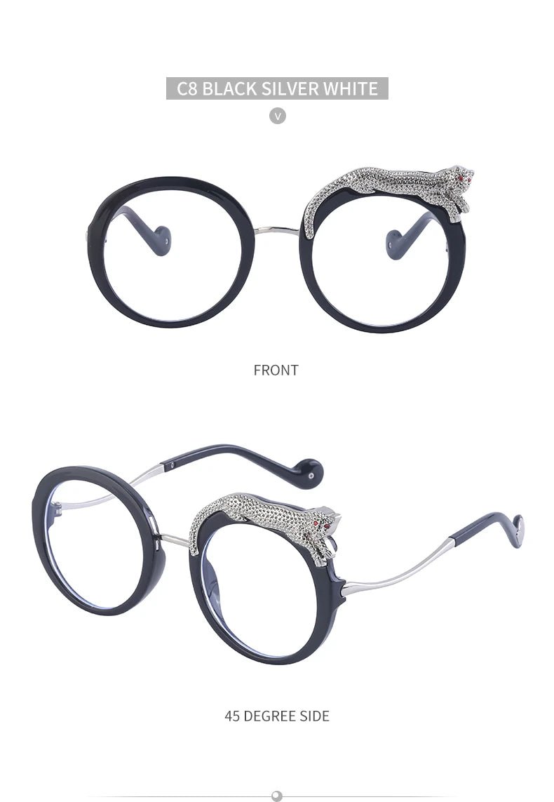 Occhiali da Sole Rotondi Steampunk in Metallo UV400 | Glow - Glow